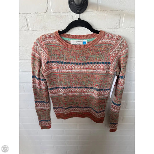 Sweater By Sparrow In Green & Orange, Size: S