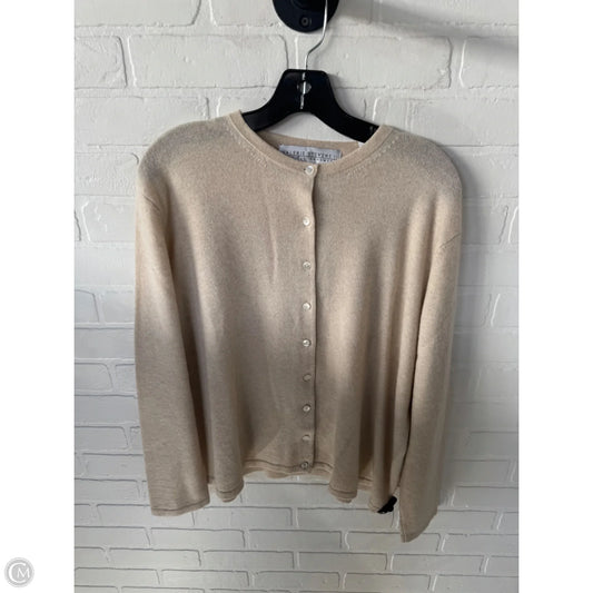 Sweater Cashmere By Valerie Stevens In Tan, Size: 2x