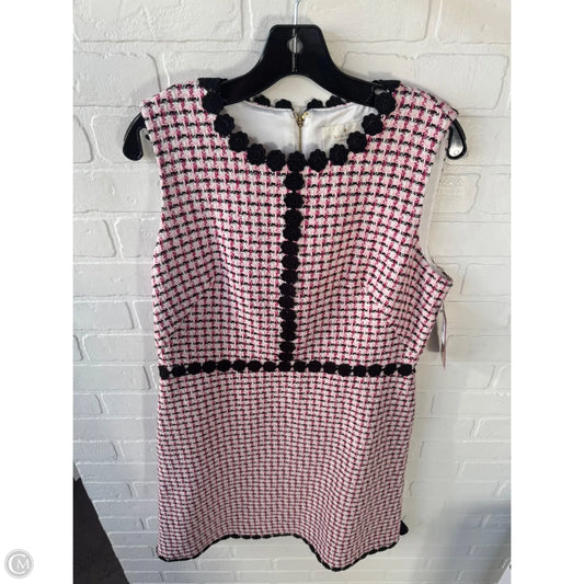 Dress Designer By Kate Spade In Black & Pink, Size: L