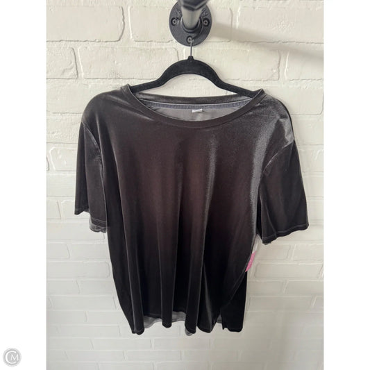 Top Short Sleeve By Old Navy In Grey, Size: Xl