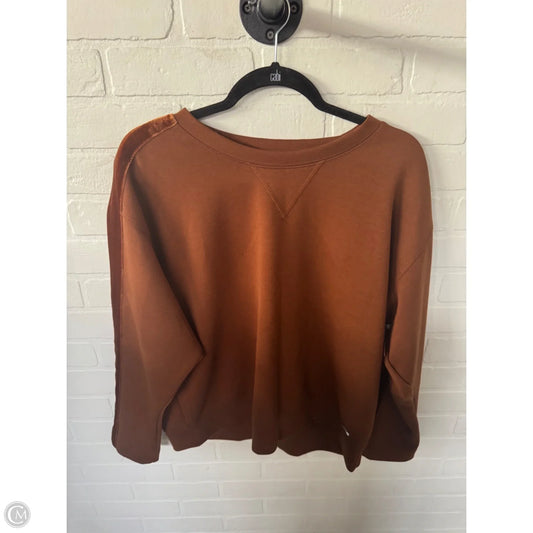 Sweatshirt Crewneck By Calvin Klein In Brown, Size: L