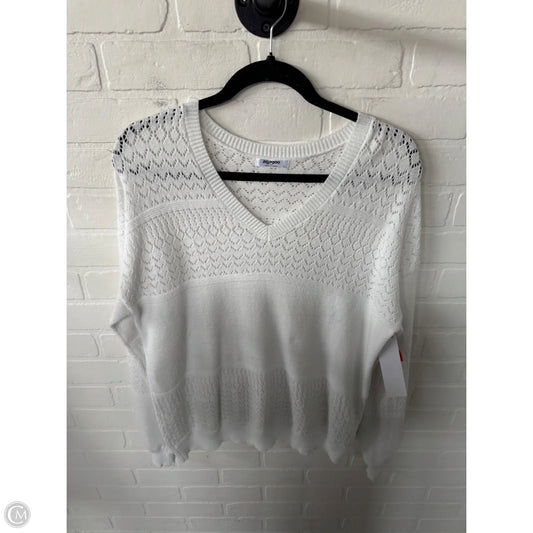 Sweater By Zeagoo In White, Size: L