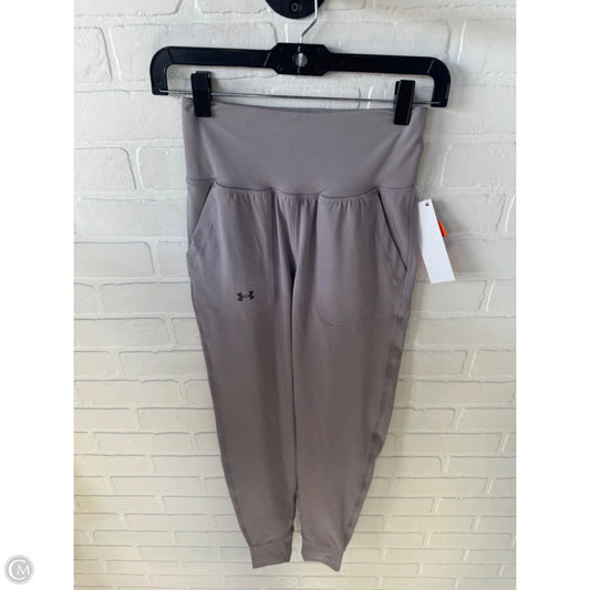 Athletic Pants By Under Armour In Grey, Size: 2