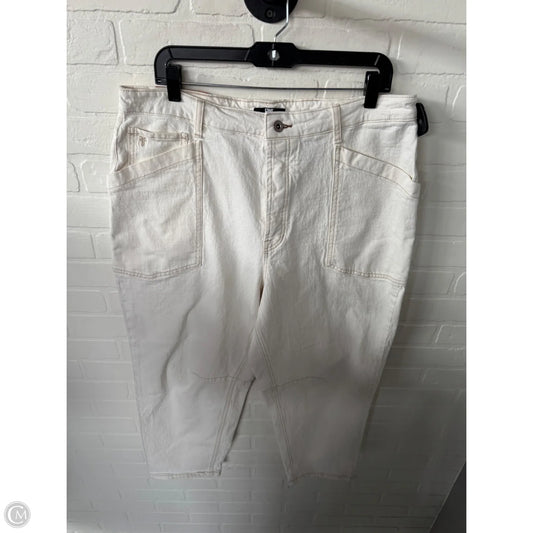 Jeans Designer By Frye In Cream Denim, Size: 14