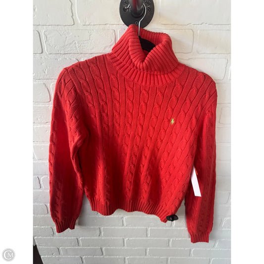 Sweater By Ralph Lauren Blue Label In Orange, Size: L