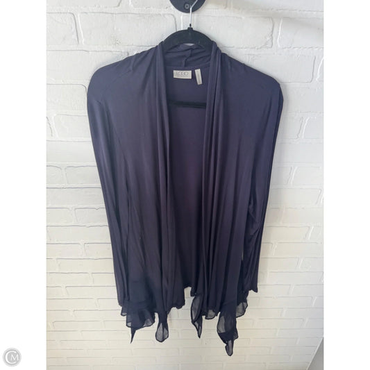 Cardigan By Logo In Purple, Size: L
