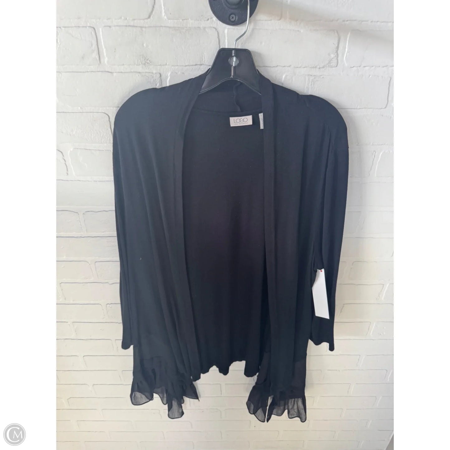 Cardigan By Logo In Black, Size: L