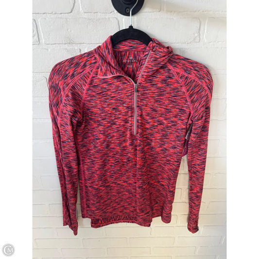 Athletic Top Long Sleeve Collar By Athleta In Orange & Pink, Size: Xxs