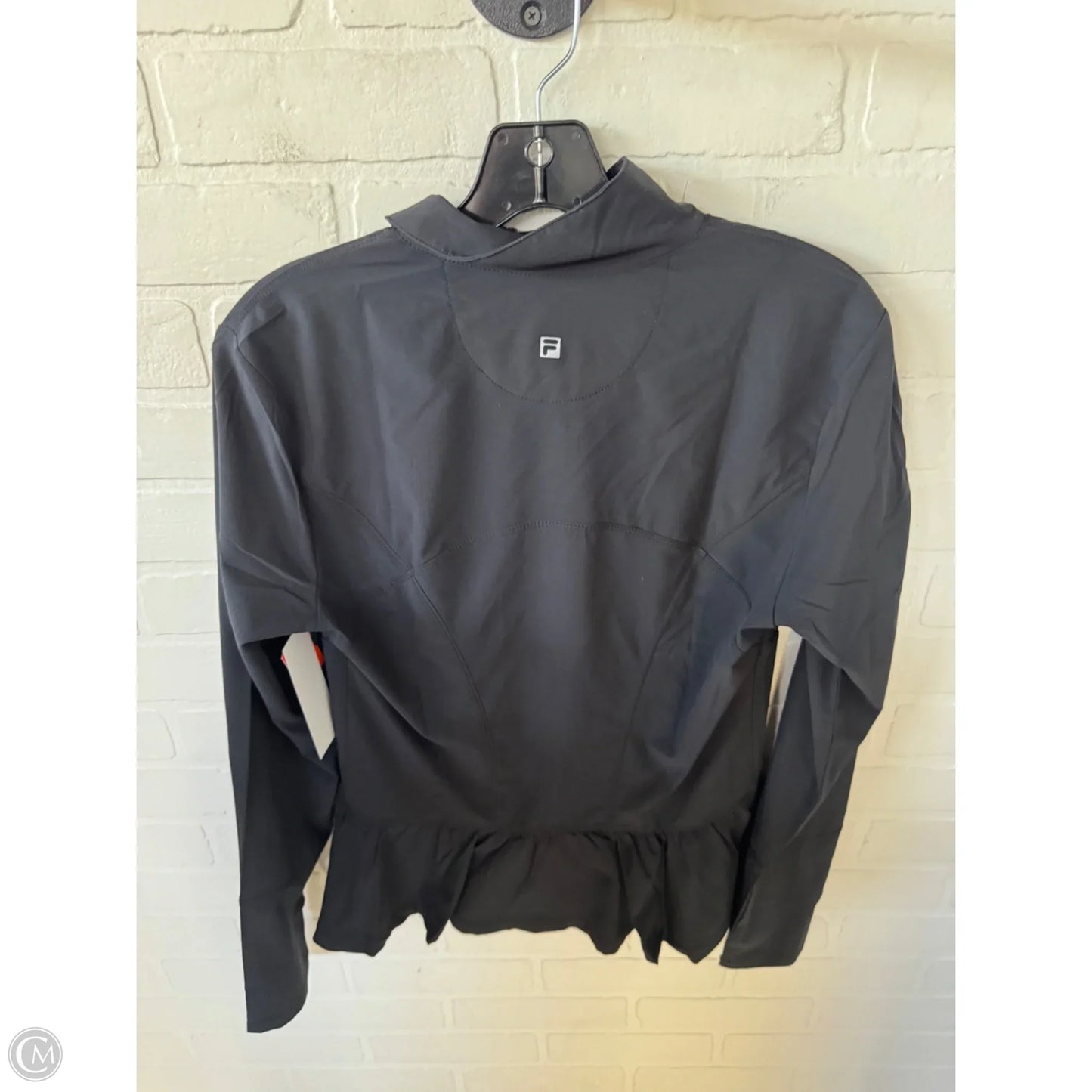 Athletic Jacket By Fila In Black, Size: M