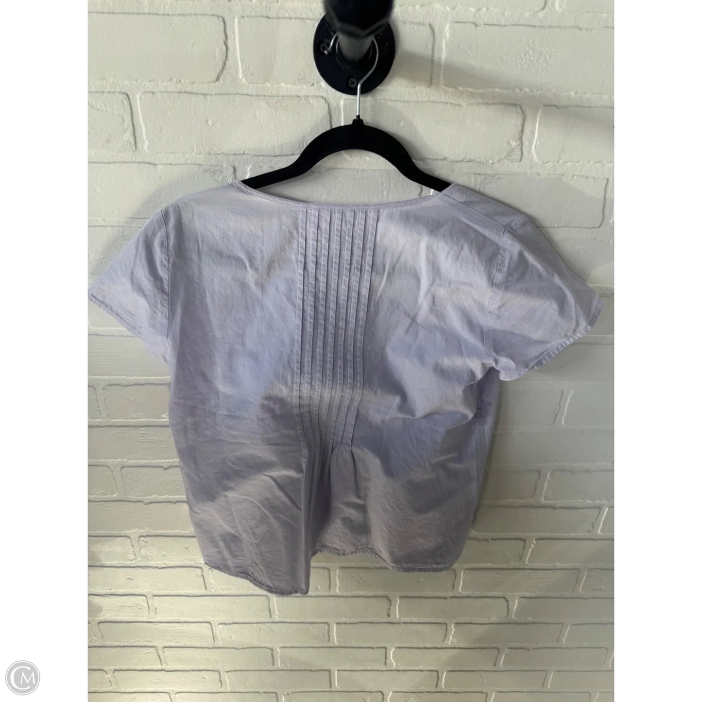 Top Short Sleeve By Eileen Fisher In Purple, Size: Xs
