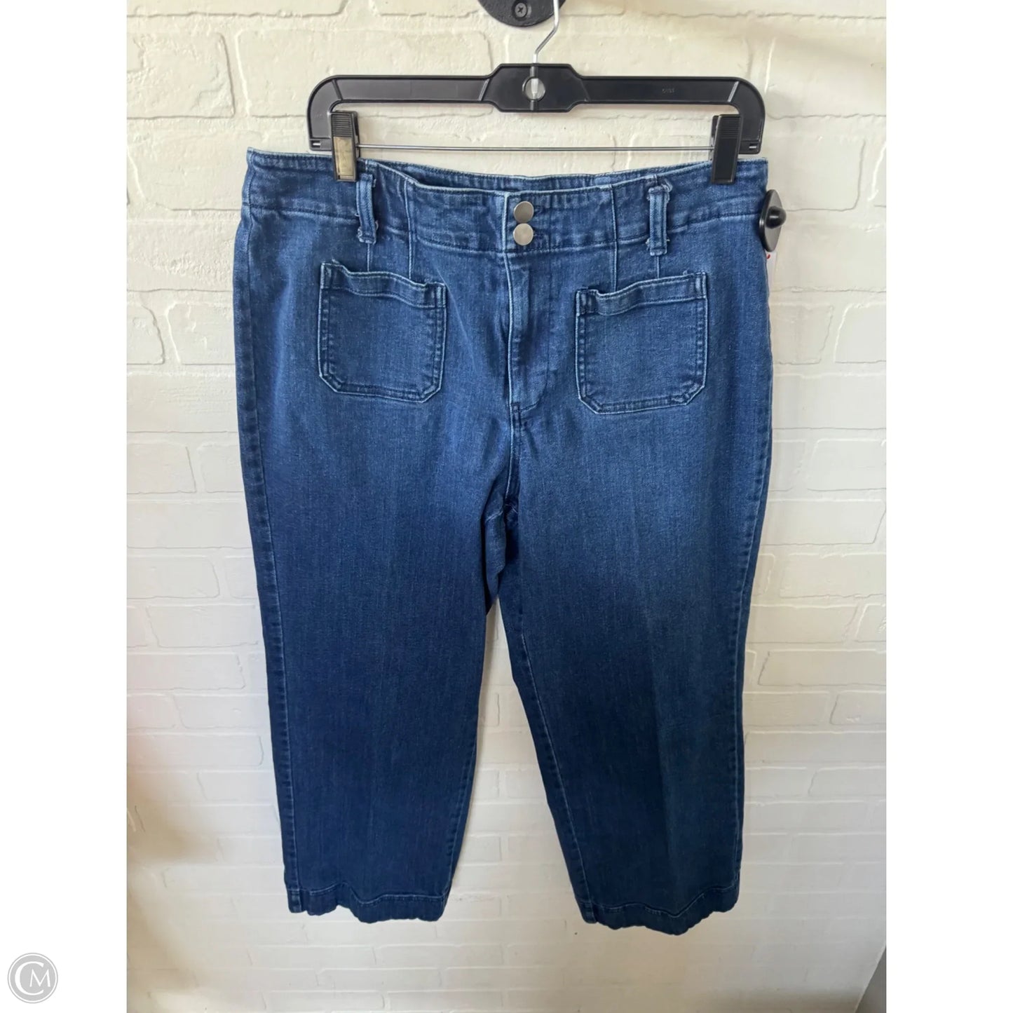 Jeans Straight By Talbots In Blue Denim, Size: 14p
