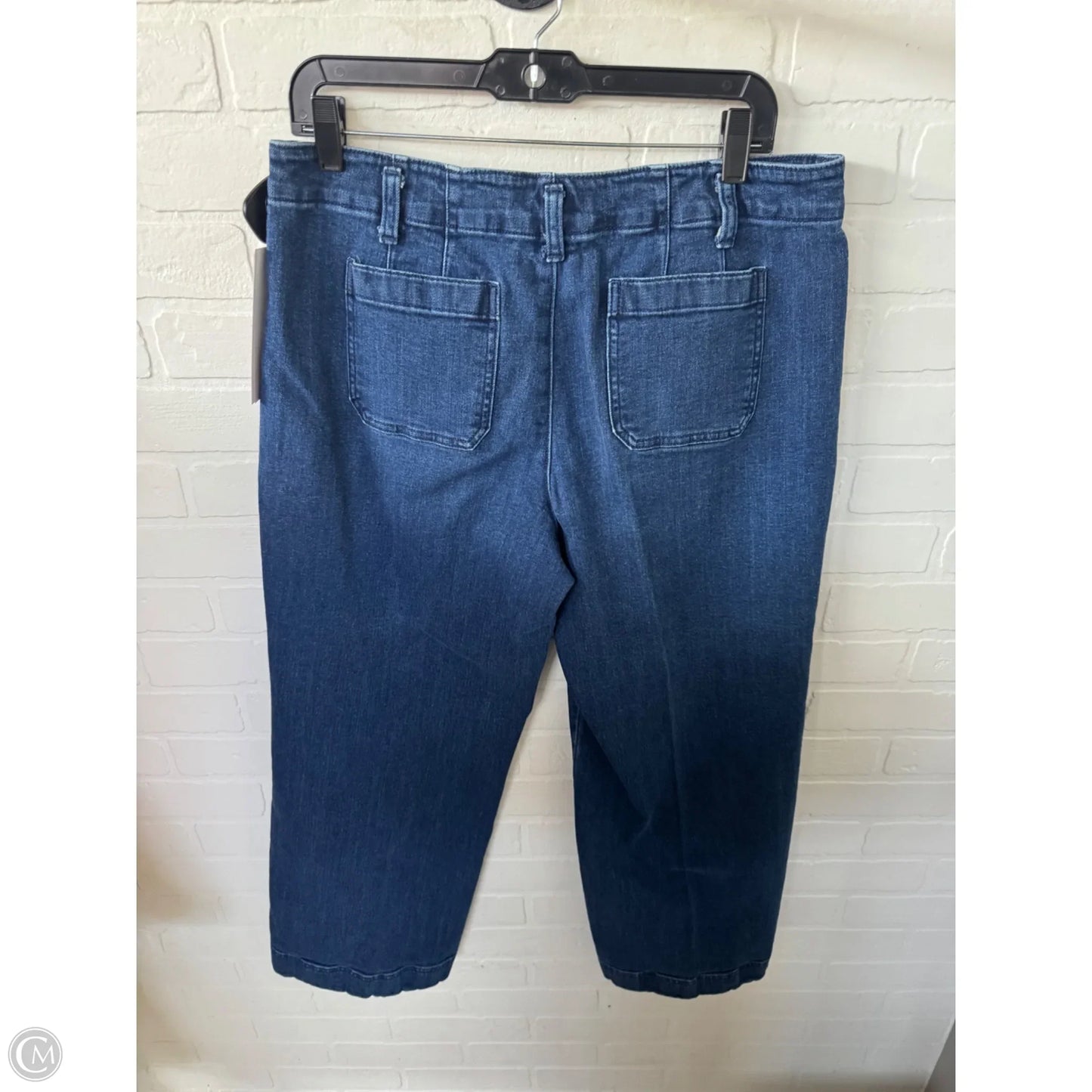 Jeans Straight By Talbots In Blue Denim, Size: 14p