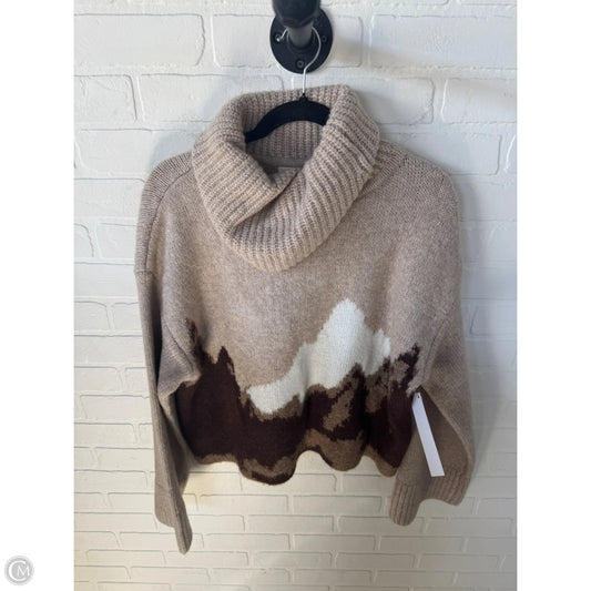 Sweater By Promesa In Brown & Tan, Size: S