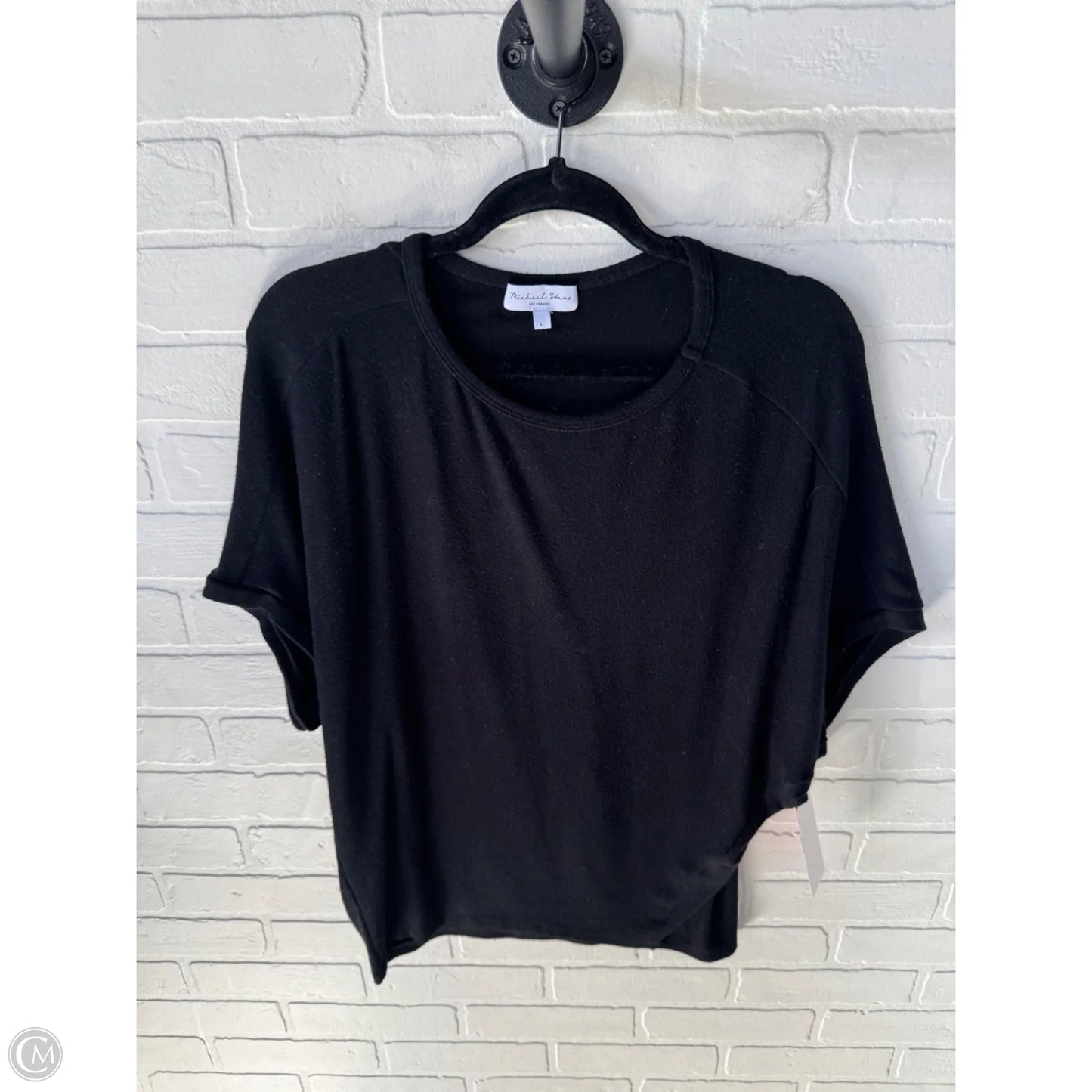 Top Short Sleeve Basic By Michael Stars In Black, Size: L