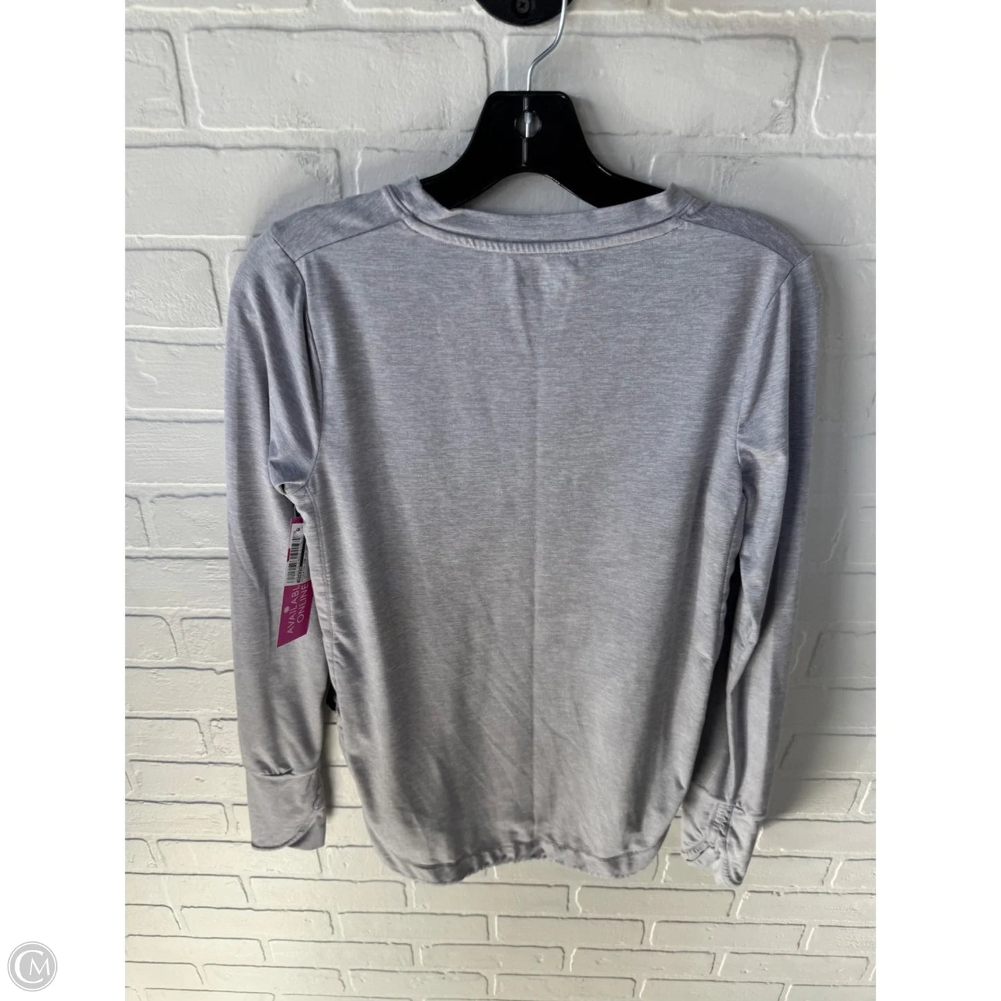 Athletic Top Long Sleeve Crewneck By Athleta In Grey, Size: Xs