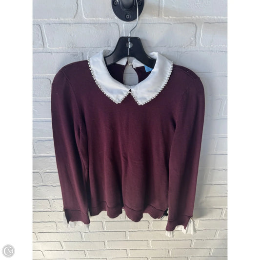 Sweater By Cece In Purple & White, Size: S