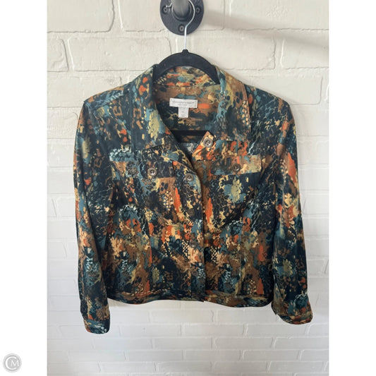 Jacket Other By Christopher And Banks In Green & Orange, Size: Lp