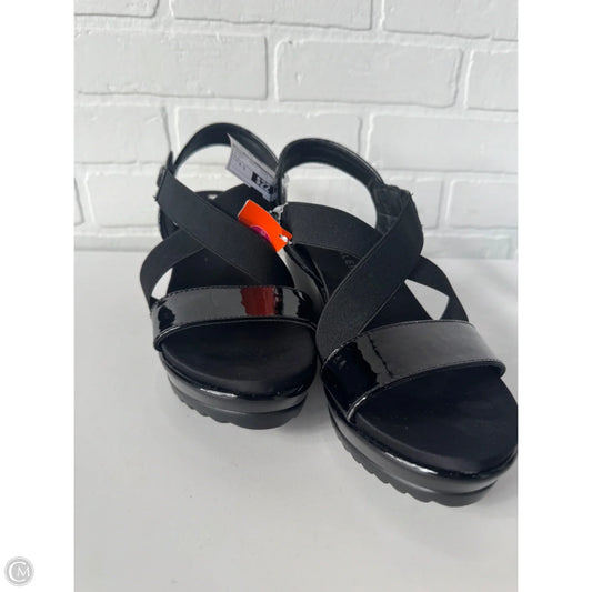 Sandals Heels Wedge By Anne Klein In Black, Size: 8.5
