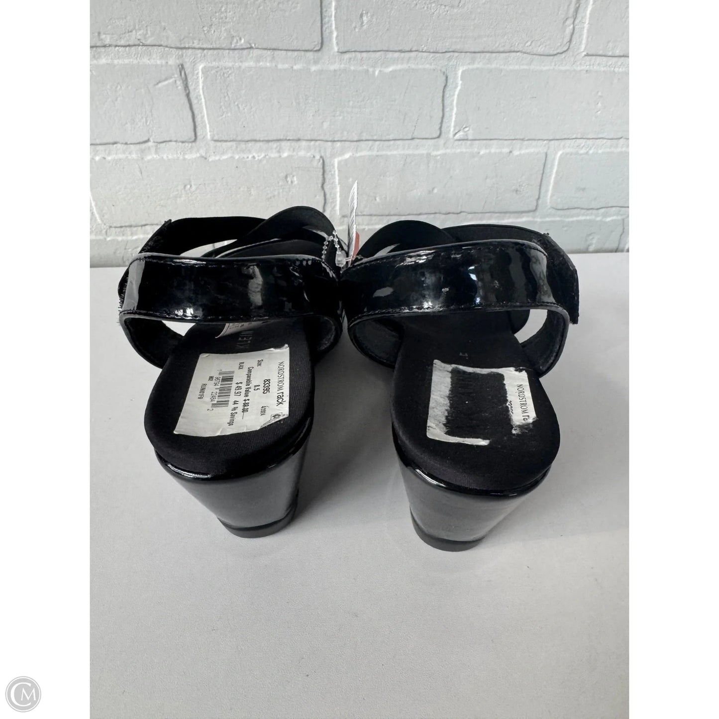 Sandals Heels Wedge By Anne Klein In Black, Size: 8.5