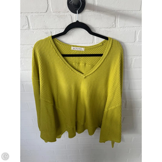 Top Long Sleeve By We The Free In Green, Size: Xs