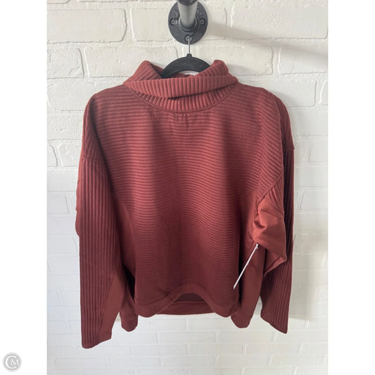 Athletic Sweatshirt Collar By Tahari In Brown, Size: M