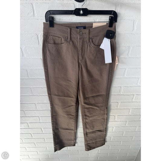 Jeans Straight By Not Your Daughters Jeans In Brown Denim, Size: 2