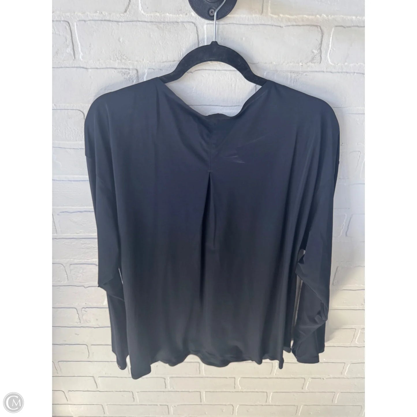 Top Long Sleeve By Cmc In Black, Size: L