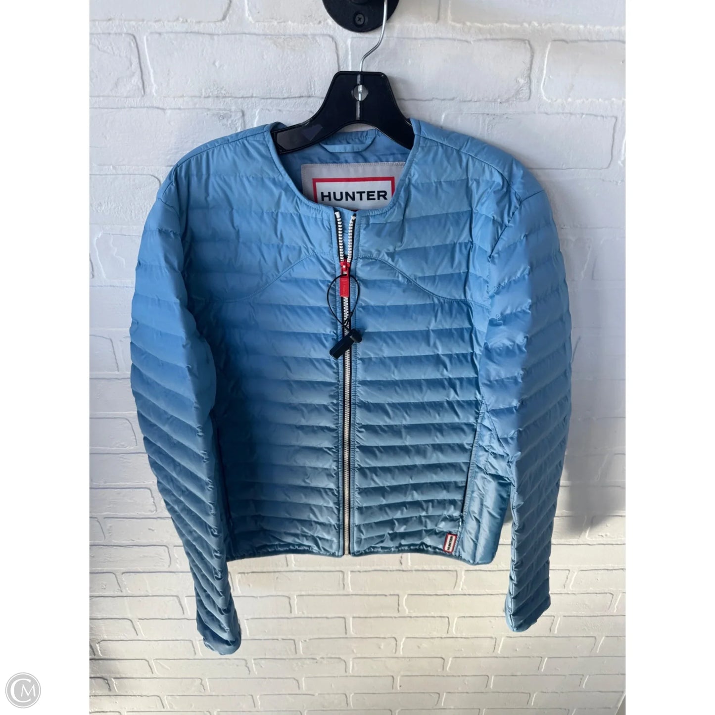Jacket Puffer & Quilted By Hunter In Blue, Size: M