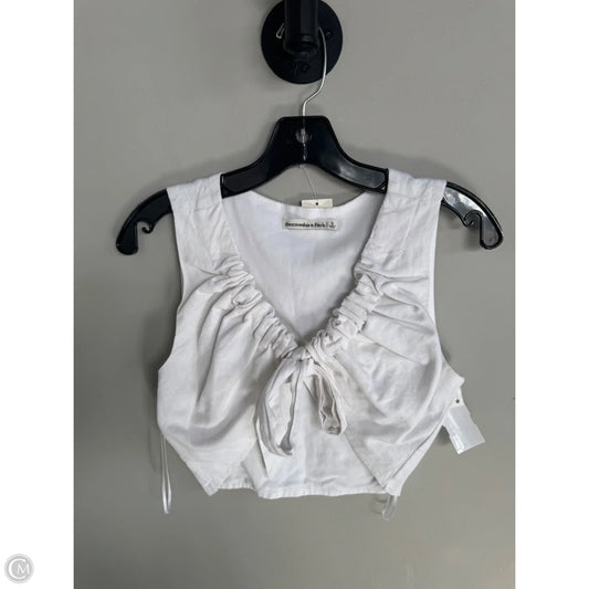 Top Sleeveless By Abercrombie And Fitch In White, Size: S