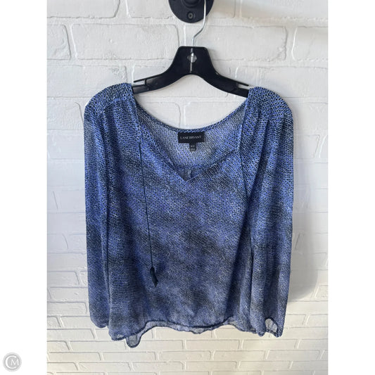 Top Long Sleeve By Lane Bryant In Blue, Size: 1x