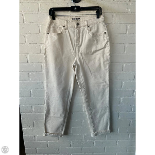 Jeans Boyfriend By Sonoma In Cream Denim, Size: 6