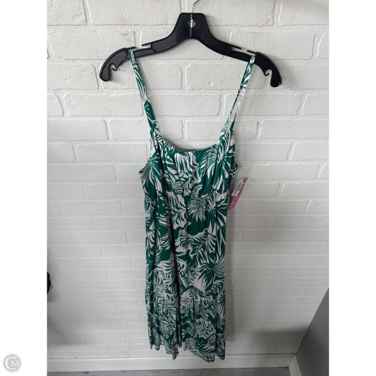 Dress Casual Midi By Sanctuary In Green & White, Size: L