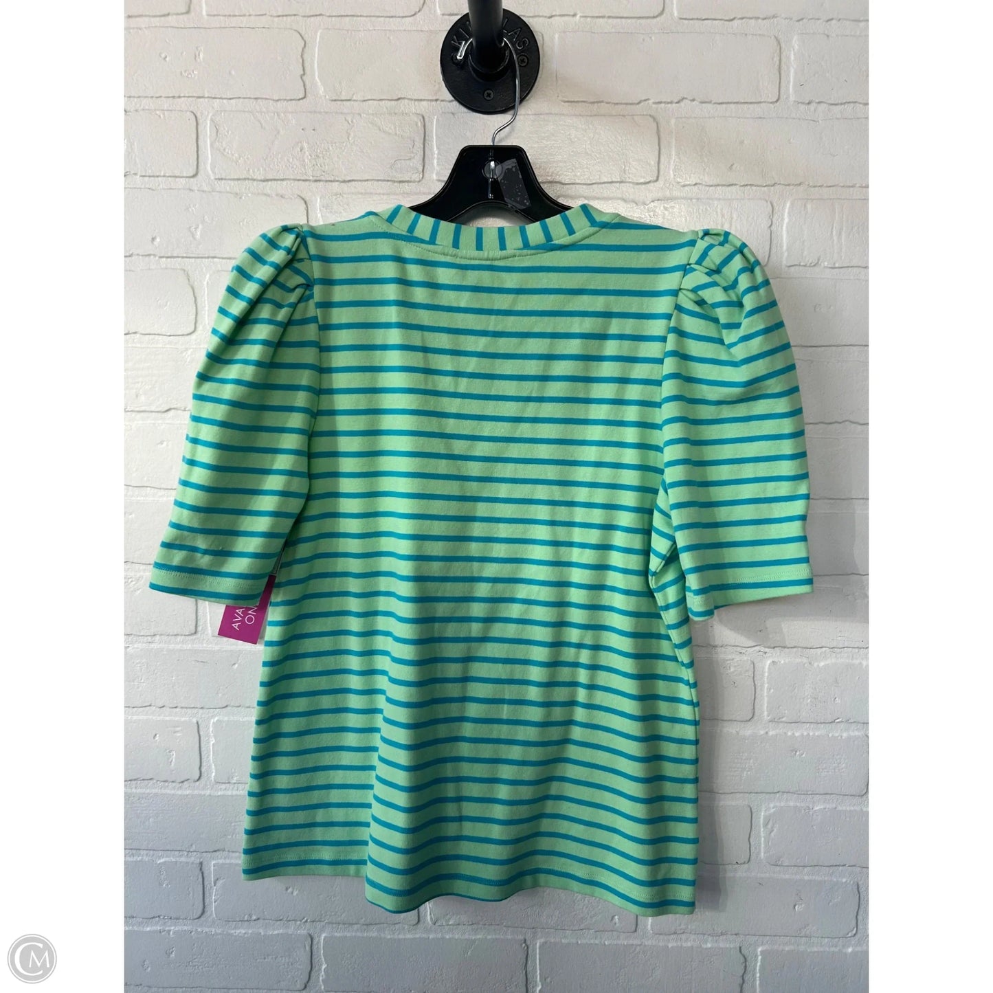 Top Short Sleeve By English Factory In Blue & Green, Size: S