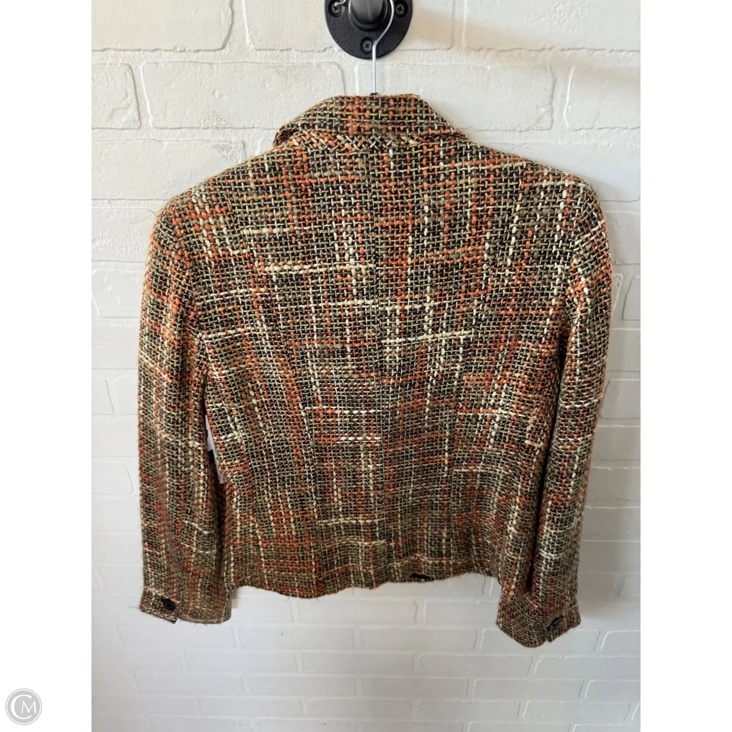 Blazer By Ann Taylor In Green & Orange, Size: M