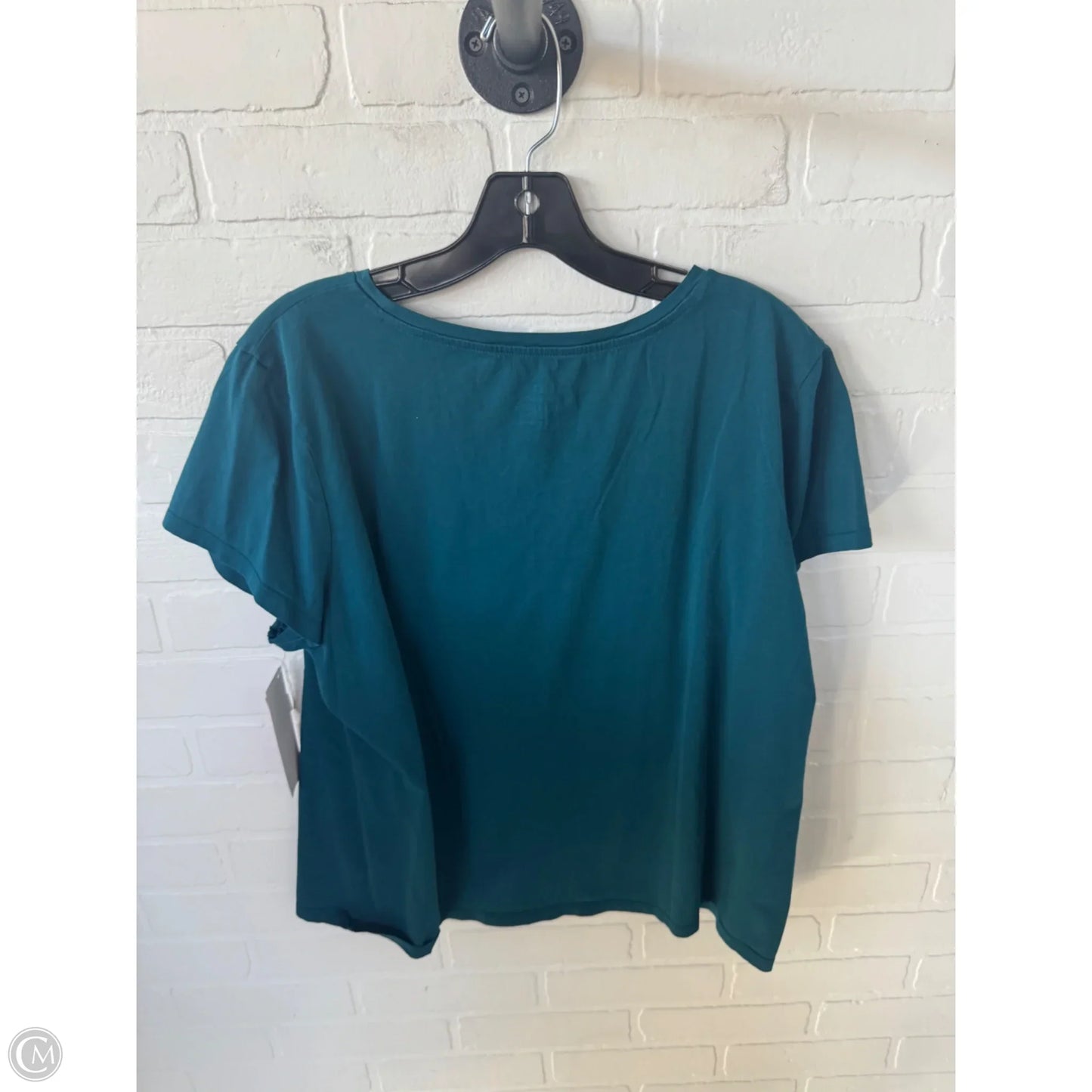 Top Short Sleeve Basic By Chicos In Blue, Size: Xl