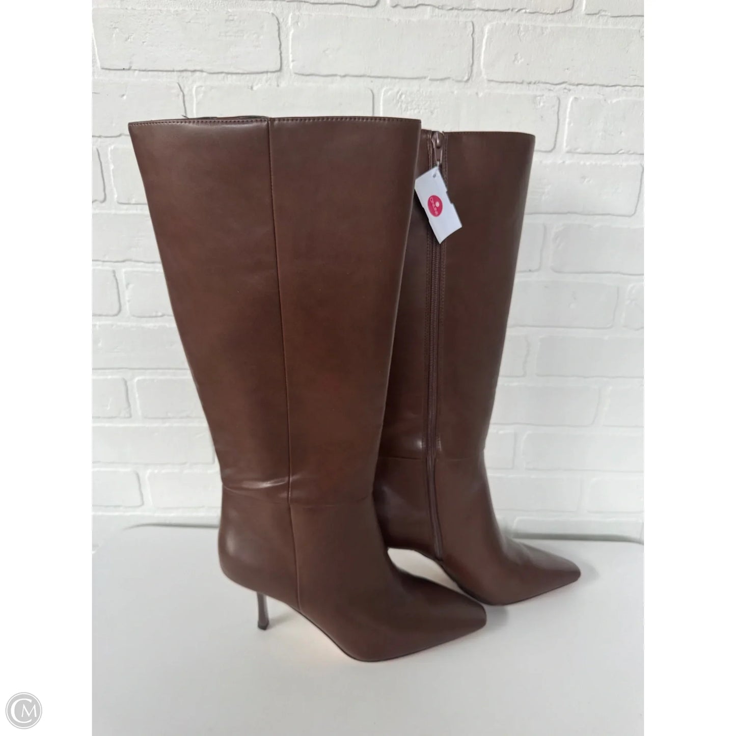 Boots Knee Heels By Mix No 6 In Brown, Size: 11