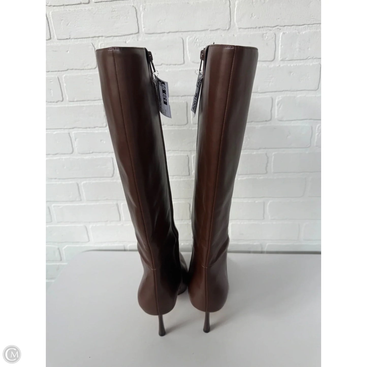 Boots Knee Heels By Mix No 6 In Brown, Size: 11