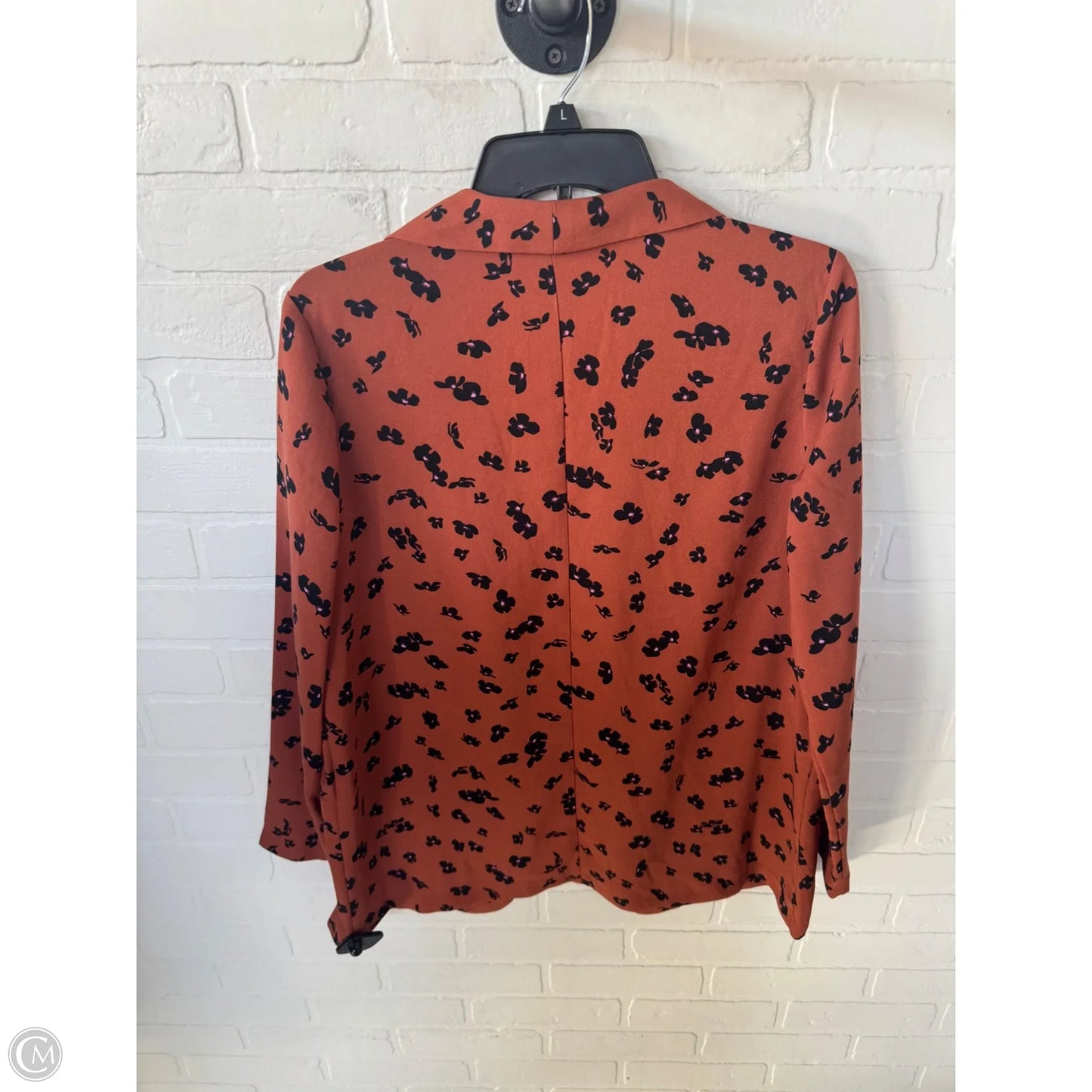 Blazer By Leith In Black & Orange, Size: M