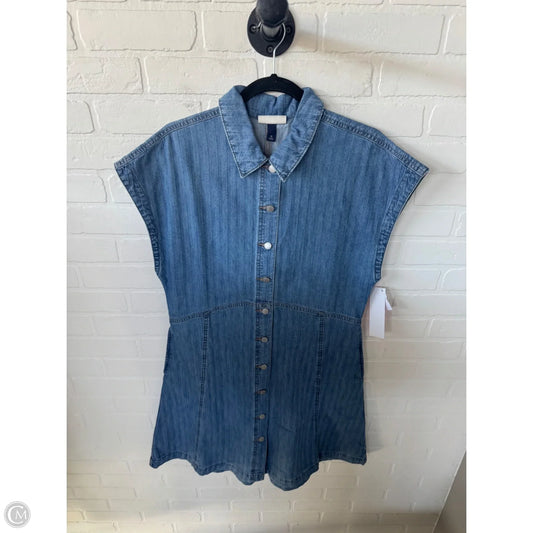 Dress Casual Short By Universal Thread In Blue Denim, Size: M