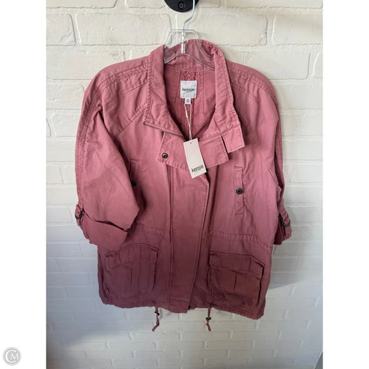 Jacket Shirt By Kensie In Pink, Size: 1x