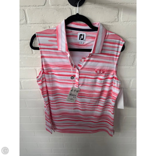 Athletic Tank Top By Cmc In Grey & Pink, Size: L