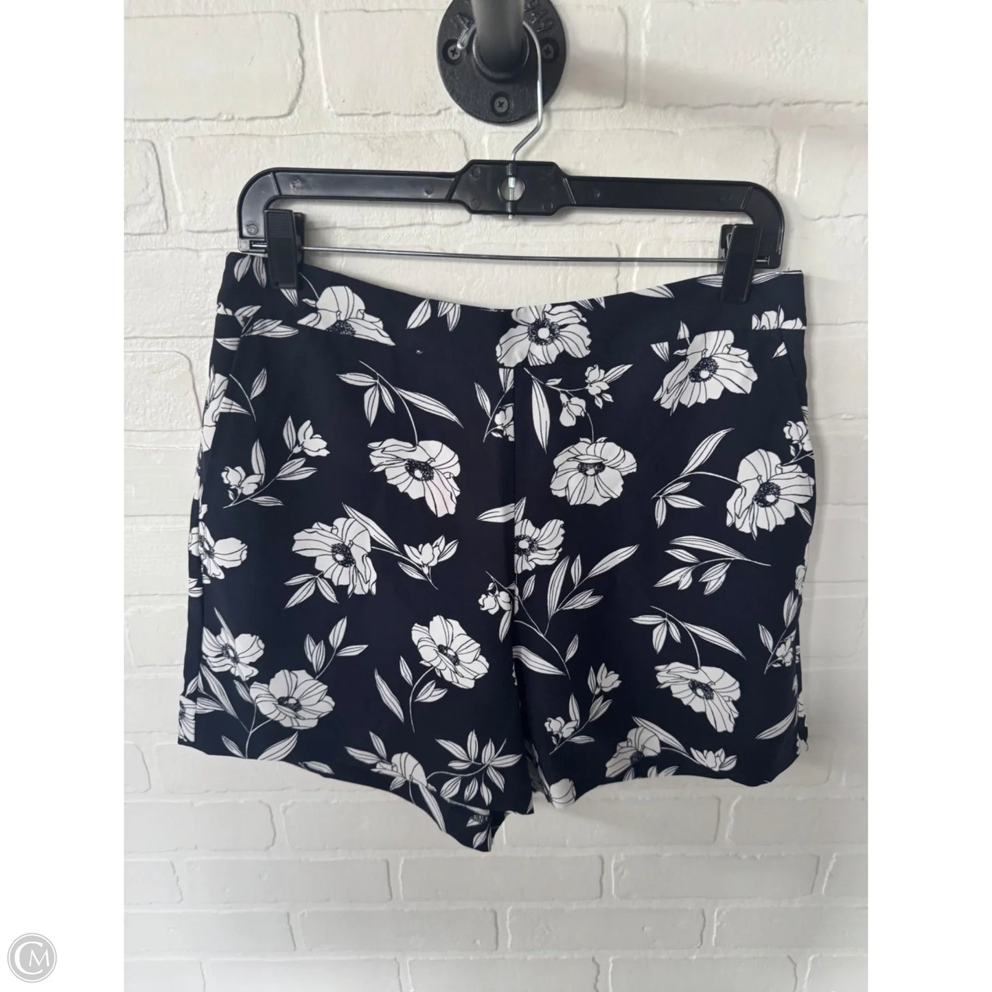 Shorts By Ann Taylor In Blue & White, Size: 8