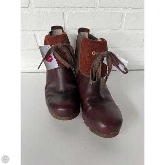 Boots Ankle Heels By Merrell In Purple, Size: 9