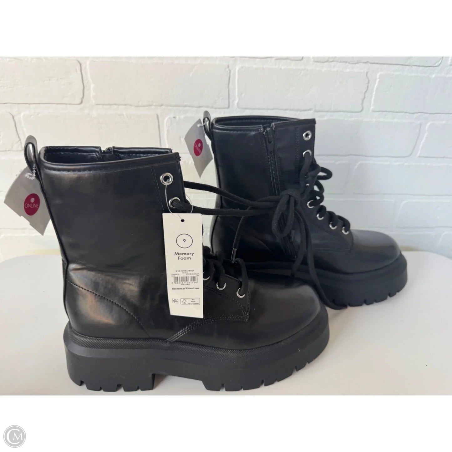 Boots Combat By No Barriers In Black, Size: 9