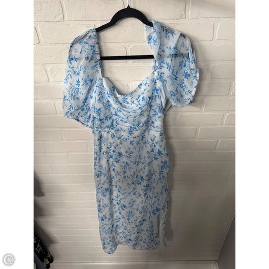 Dress Party Midi By French Connection In Blue & White, Size: L