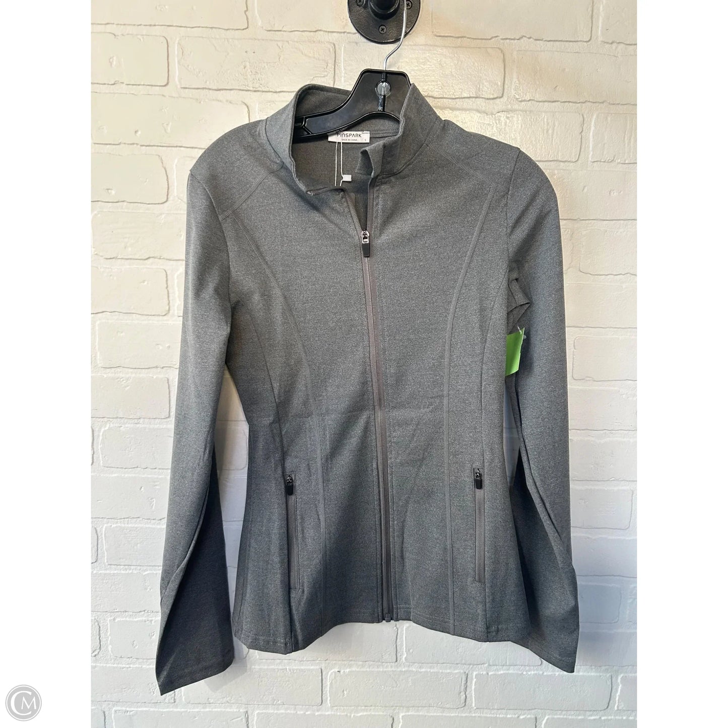 Athletic Jacket By Clothes Mentor In Grey, Size: S