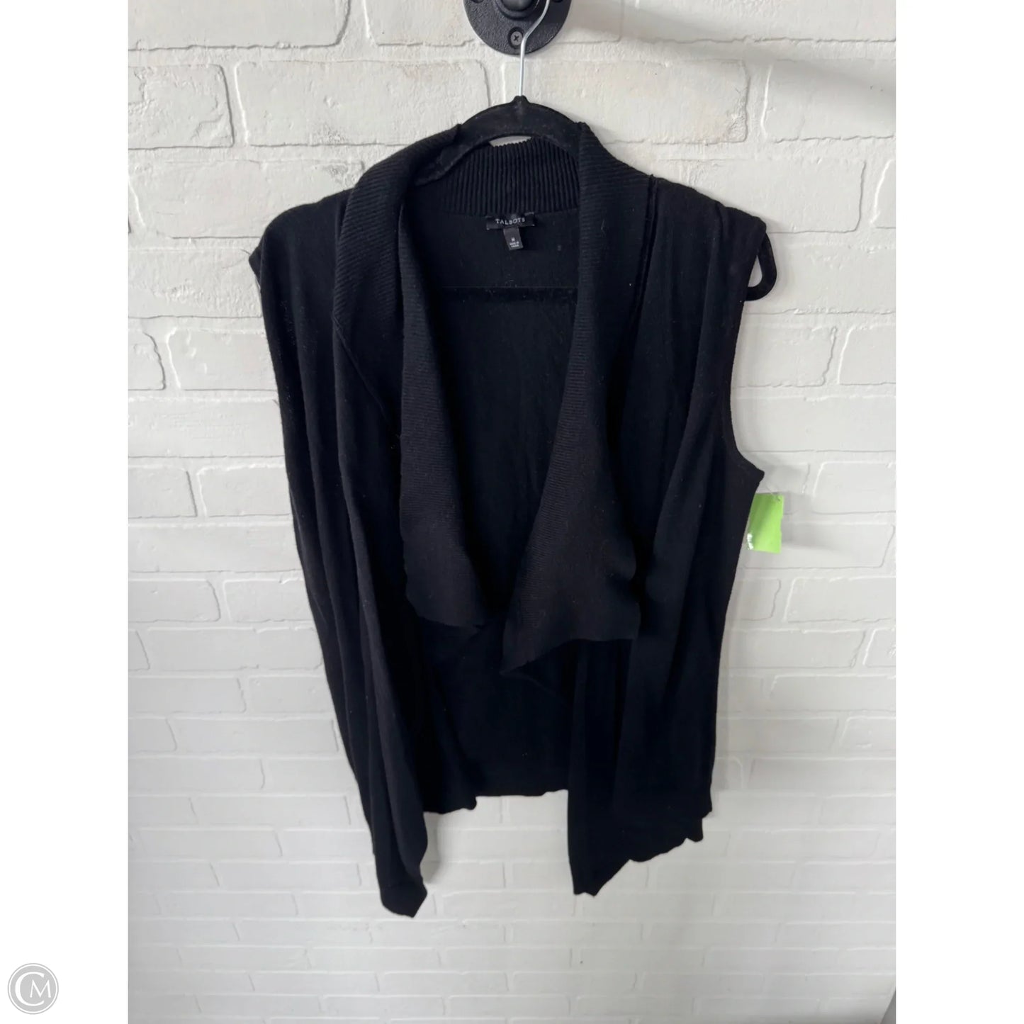 Vest Sweater By Talbots In Black, Size: M