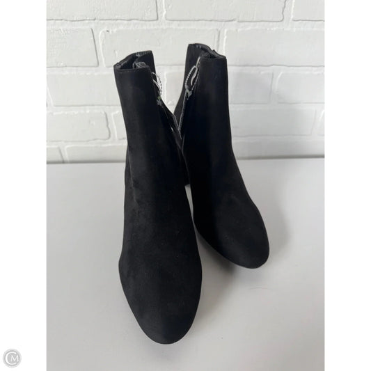 Boots Ankle Heels By Clothes Mentor In Black, Size: 8.5