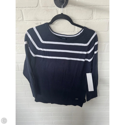 Sweater By Nautica In Blue & White, Size: L