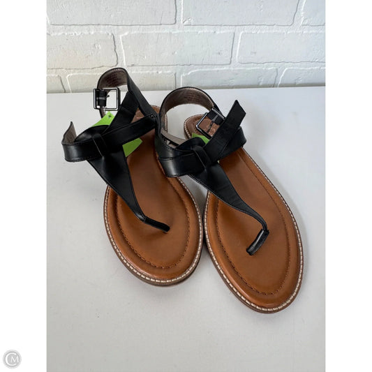 Sandals Flats By Crown Vintage In Black, Size: 8.5